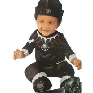 Marvel Black Panther Infant Costume 12-18 Months 5 piece Set NWT